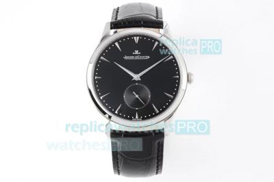 ZF Factory Jaeger LeCoultre Master Ultra Thin Automatic Men's Watch SS Black Dial